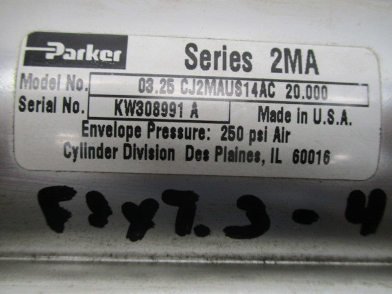 PARKER 03.25CJ2MAUS14AC20.000 PNEUMATIC CYLINDER  UNMP