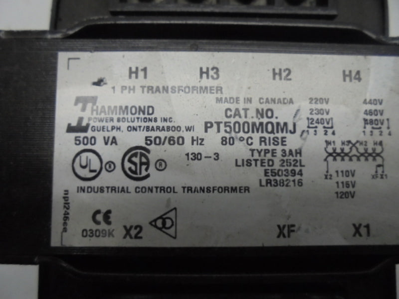 HAMMOND PT500M1MJ TRANSFORMER  NSNP
