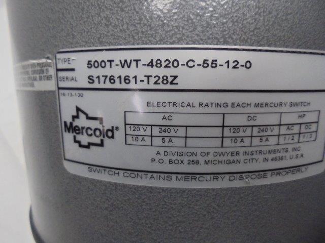 MERCOID 500T-WT-4820-C-55-12-0 SWITCH  NSNP