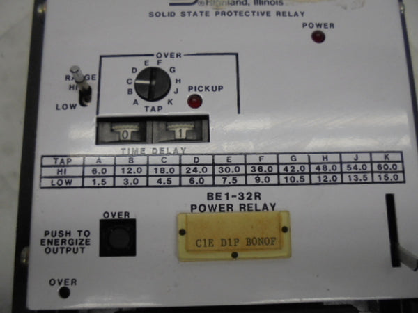 BASLER ELECTRIC BE1-32R POWER RELAY  NSNP