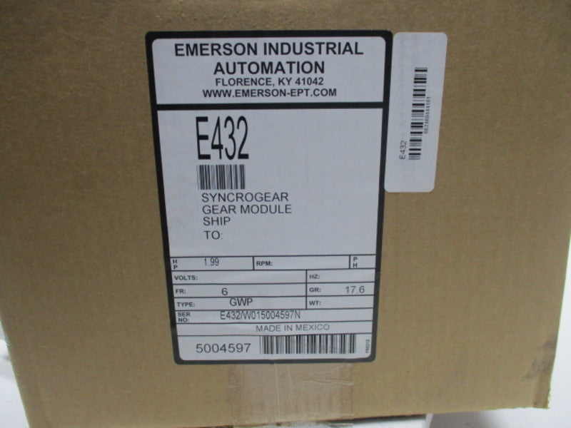 BROWNING W01-E432-N GEAR REDUCER RATIO 17.6 1.99 HP 1750 RPM  NSMP