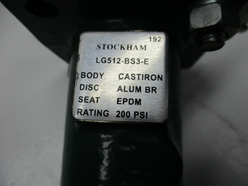 STOCKHAM LG512-BS3-E BUTTERFLY VALVE 6"  UNMP