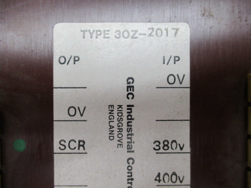 GEC 30Z-2017 TRANSFORMER  NSNP