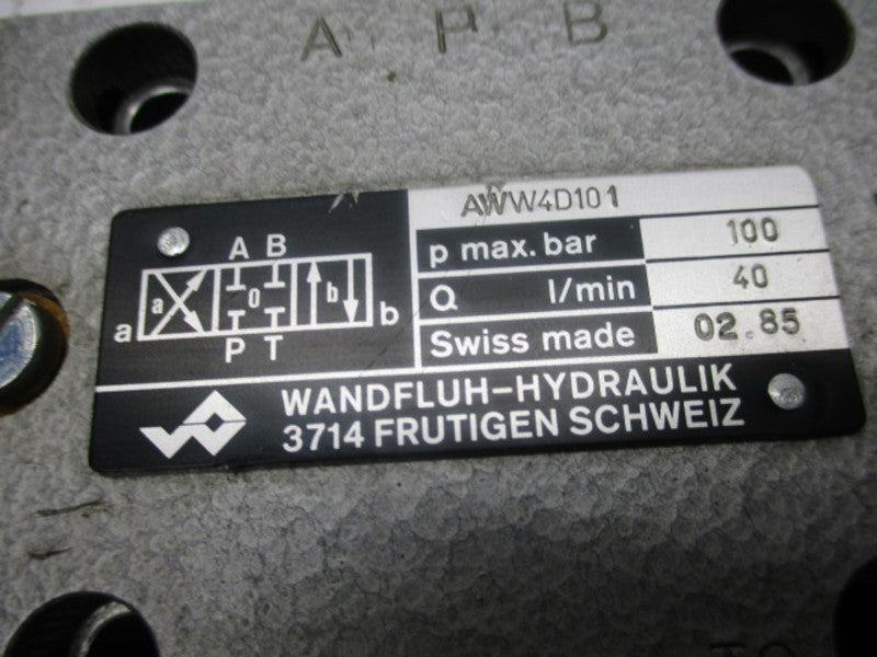 WANDFLUH-HYDRAULIK AWW4D101 HYDRAULIC VALVE  UNMP