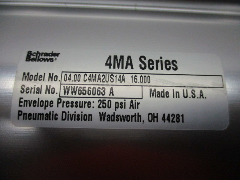 SCHRADER BELLOWS 04.00-C4MA2US14A-16.000 CYLINDER  UNMP