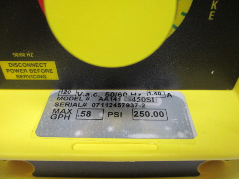 LMI AA141-450SI ELECTROMAGNETIC DOSING PUMP 120VAC  NSMP