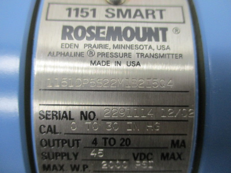 ROSEMOUNT 1151DP5S22M1B2I5Q4 PRESSURE TRANSMITTER  NSMP