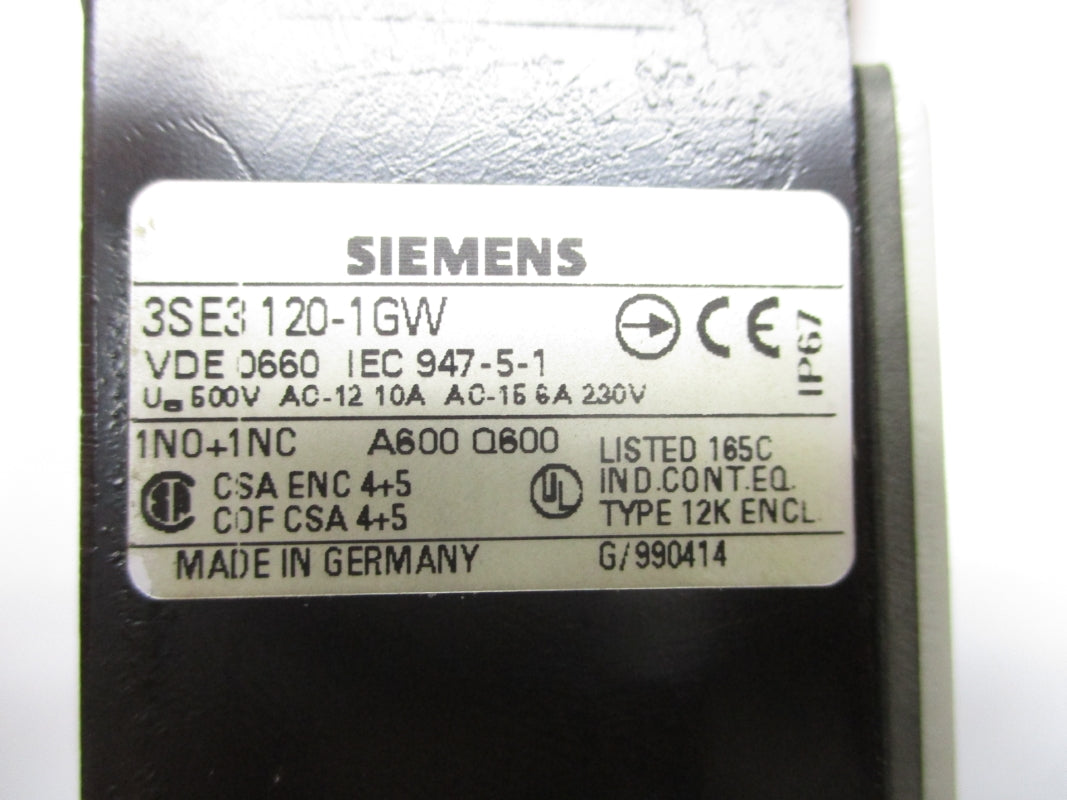SIEMENS 3SE3120-1GW 230V 6A NSNP