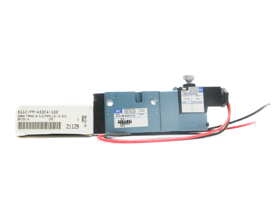 MAC 811C-FM-A53CA-152 12VDC 150PSI NSNP