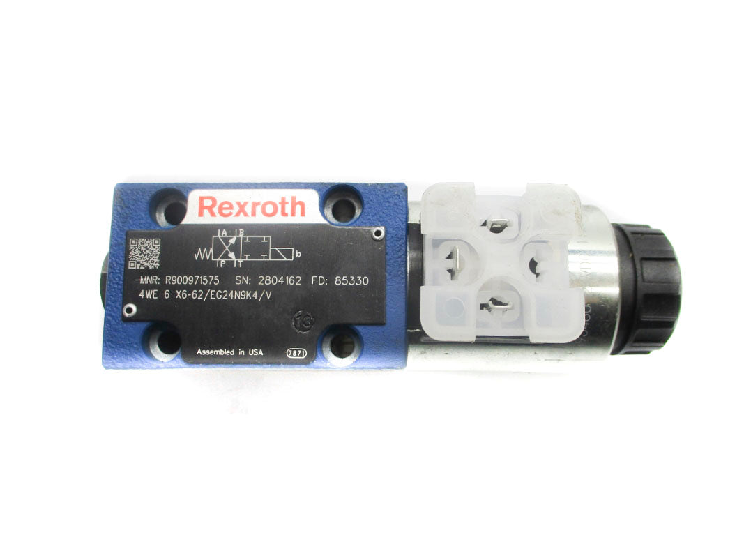 REXROTH 4WE6X62/EG24N9K4/V R900971575 24VDC 1.25A NSNP