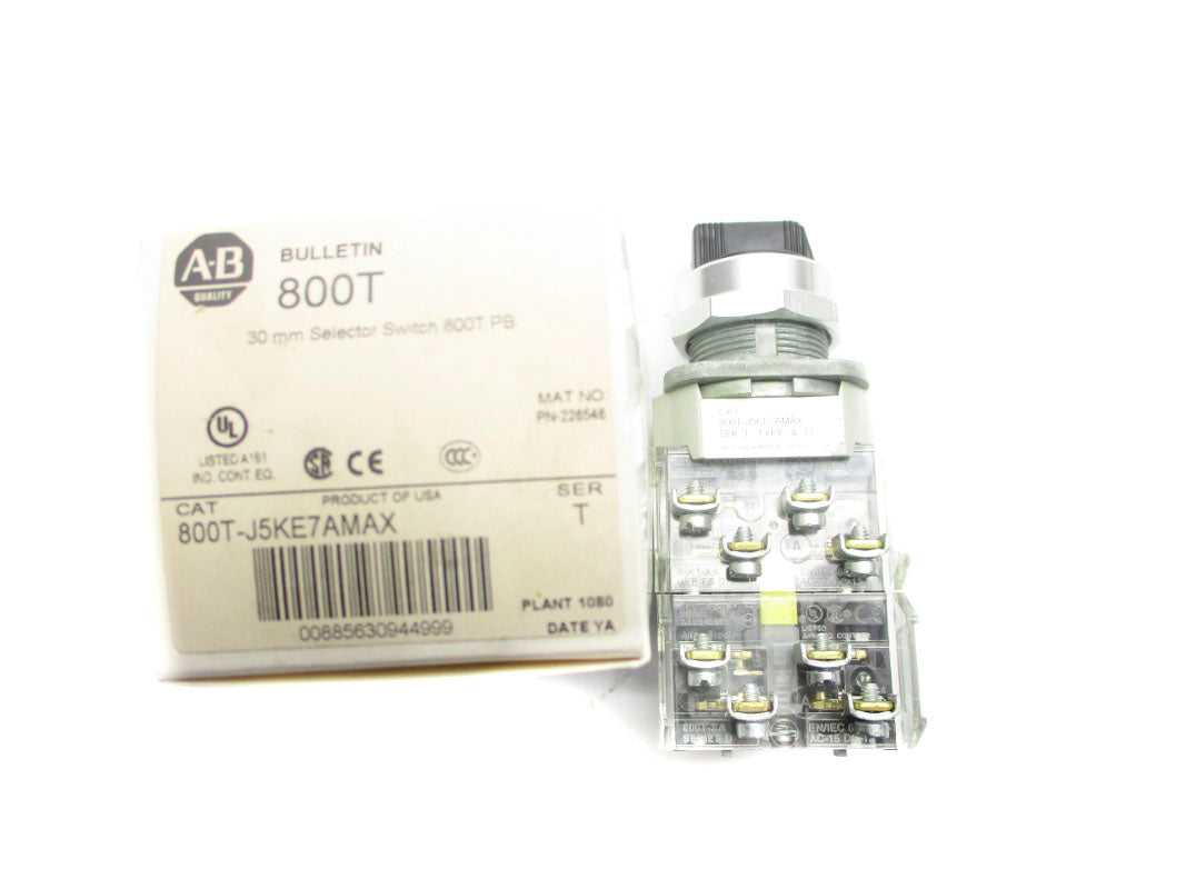 ALLEN BRADLEY 800T-J5KE7AMAX SER. T (WH) NSMP