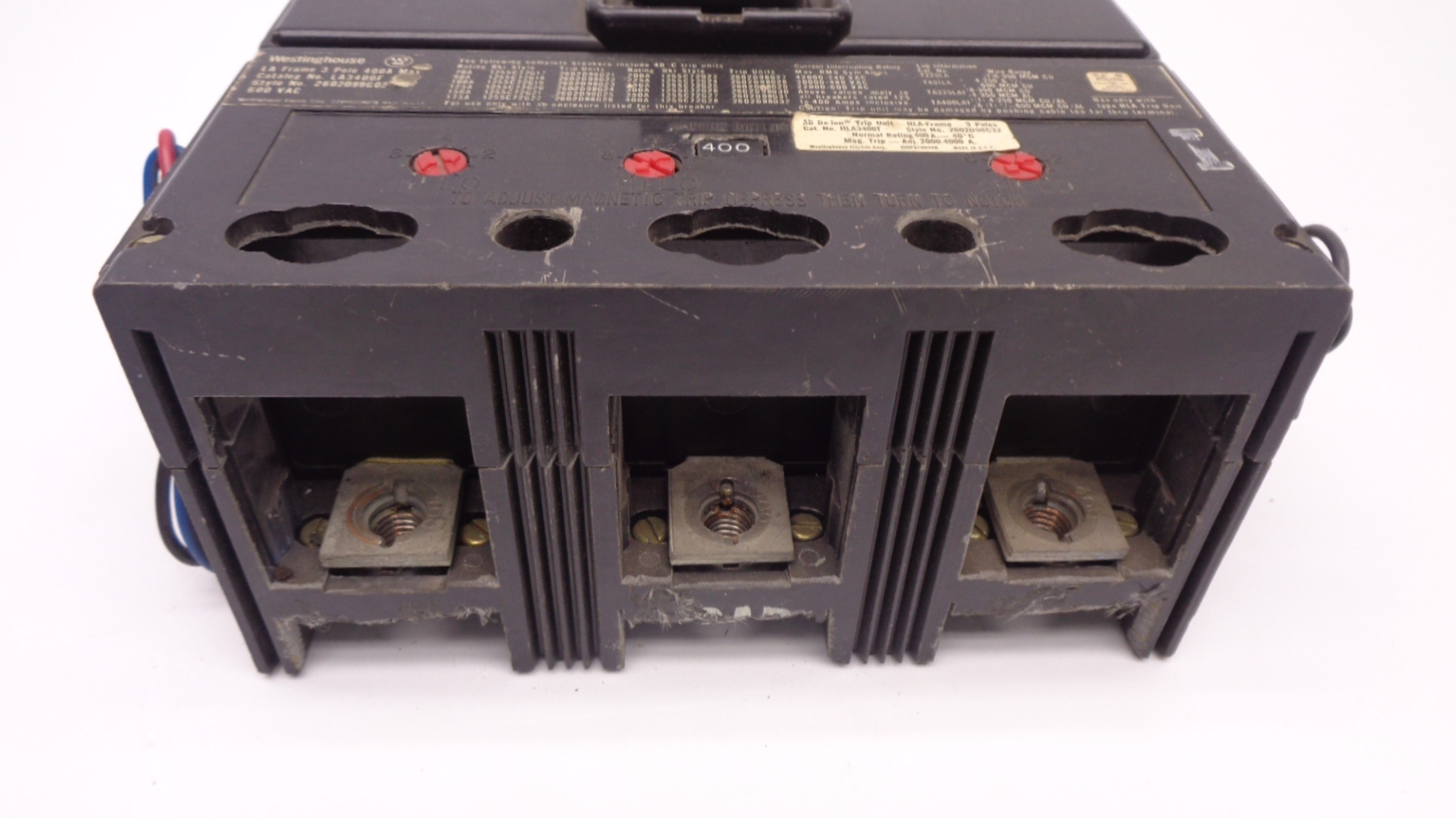 WESTINGHOUSE LA3400F 2602D99G02 600VAC, 400A UNMP