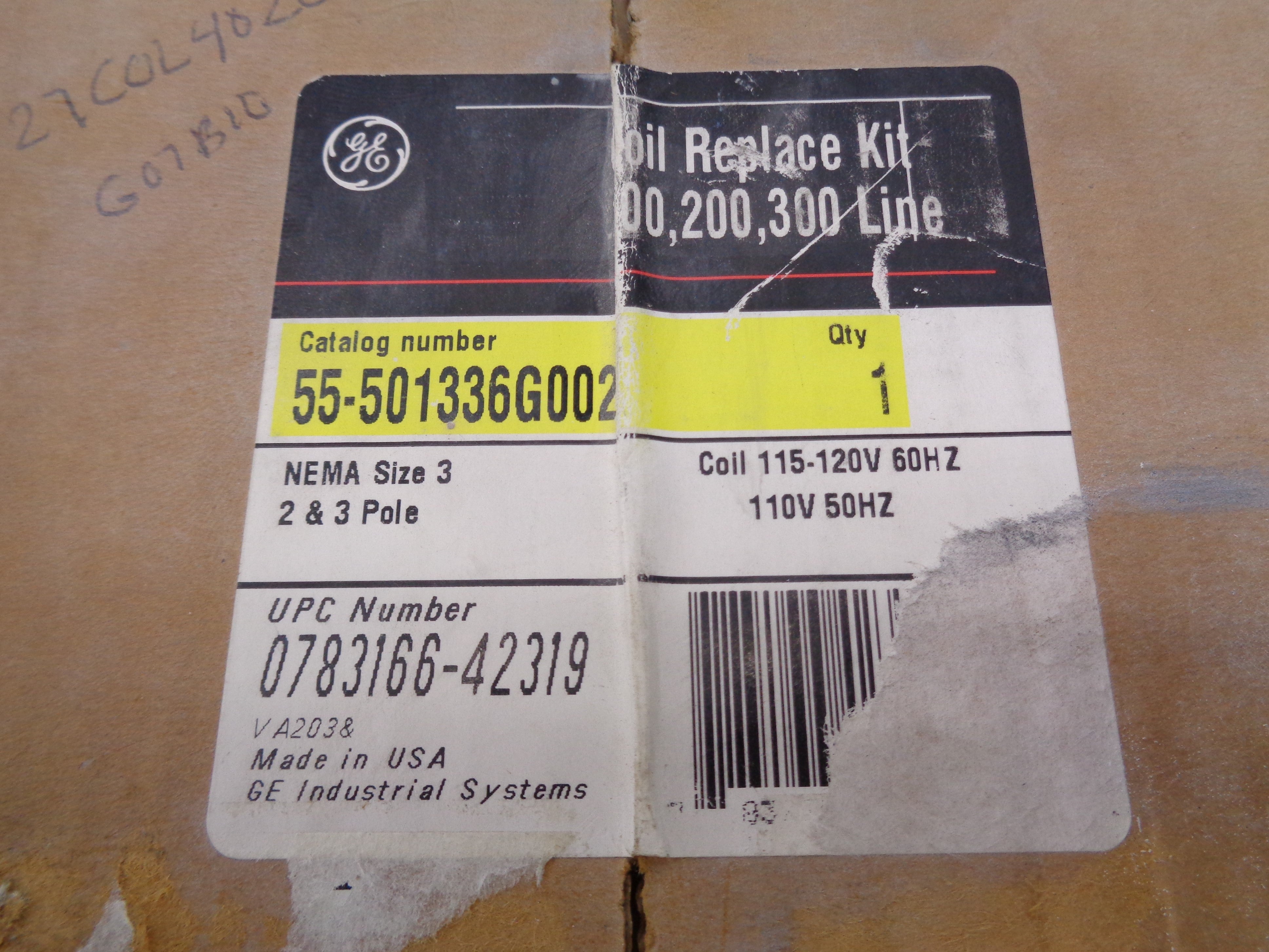GENERAL ELECTRIC 55-501336G002 110/115-120V NSFS