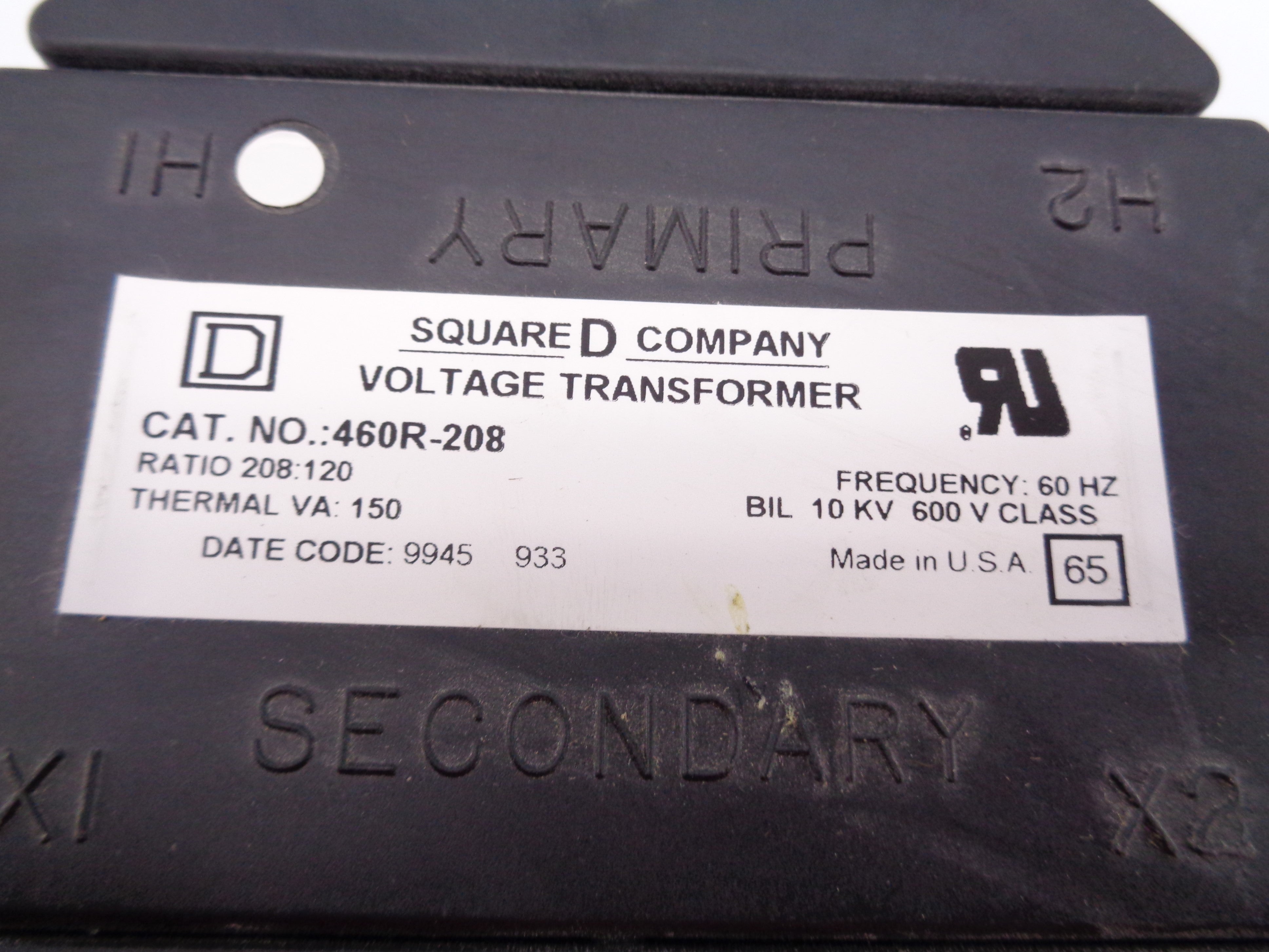 SQUARE D 460R-208 NSNP
