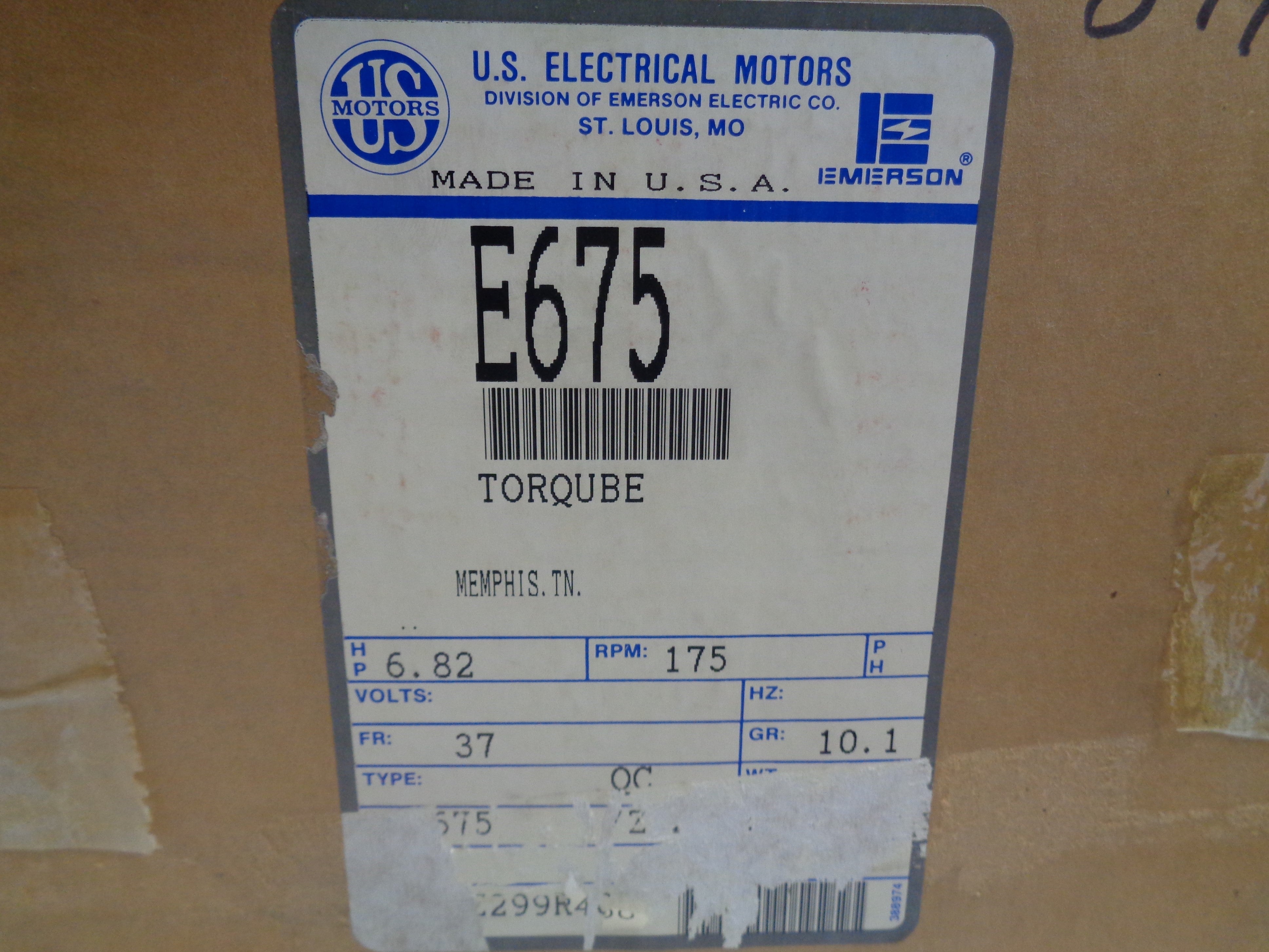 US MOTORS QC37 E675 NSMP