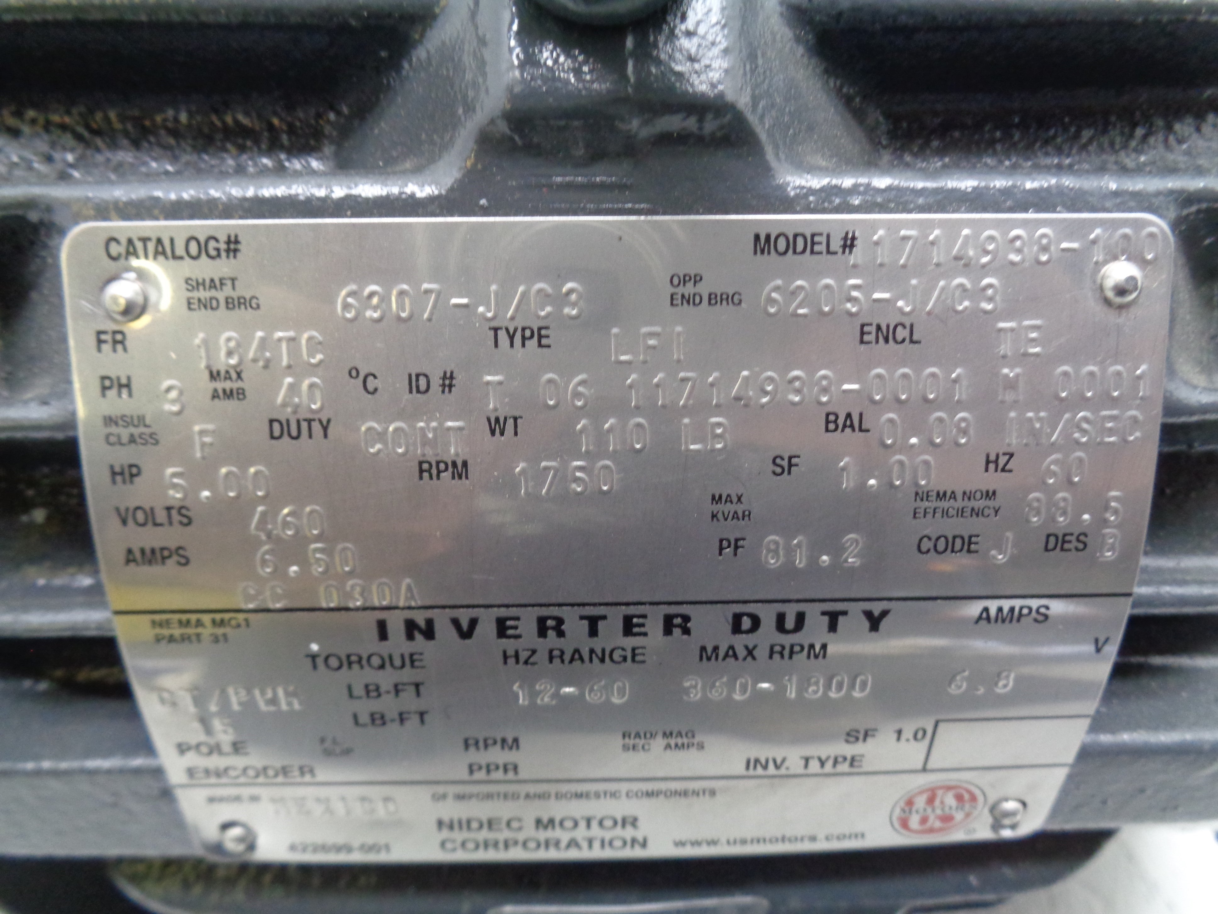 US MOTORS 11714938-100 NSNP