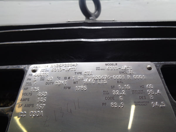 US MOTORS H125P2SS-P NSNP