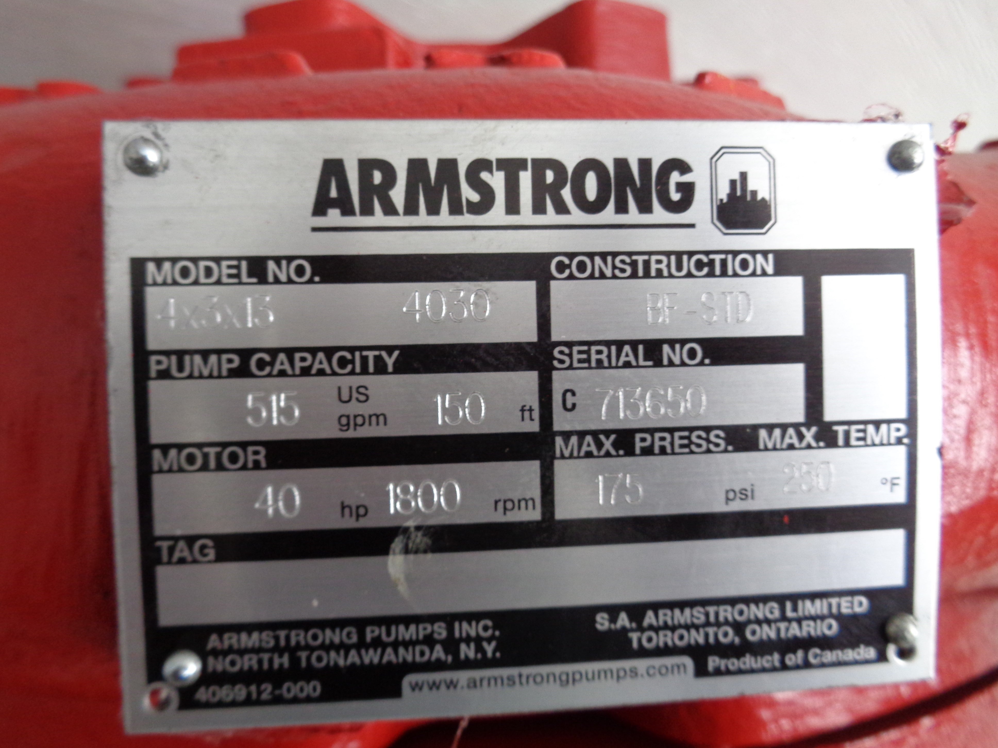 ARMSTRONG BF-STD 4X3X13 4030 NSNP