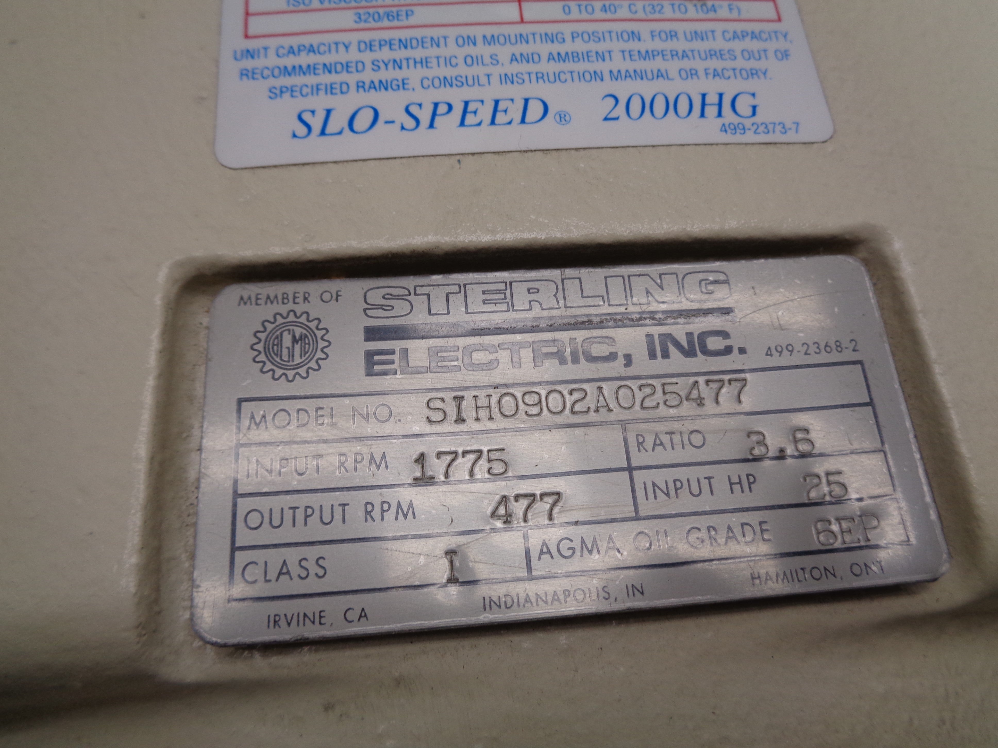 STERLING SIH0902A025477 NSNP
