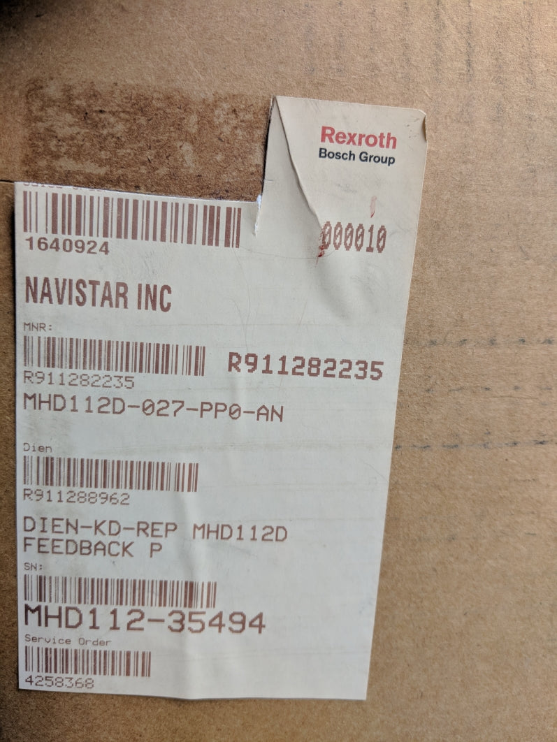 REXROTH MHD112D-027-PP0-AN R911282235 REMAN