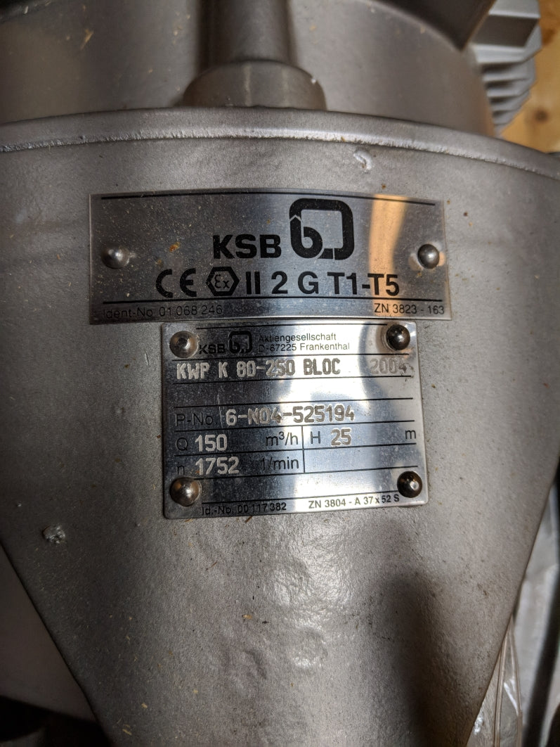 KSB KWP K 80-250 6-N04-525194 NSNP