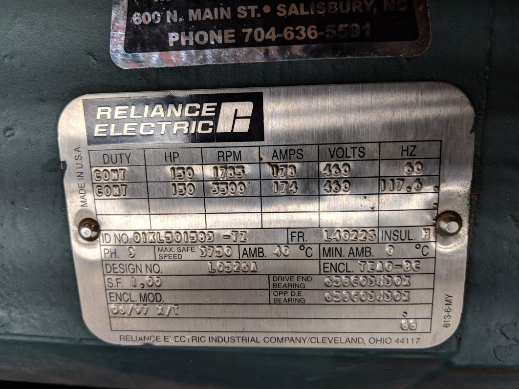 RELIANCE ELECTRIC L4022S 01KL501583-TZ NSNP