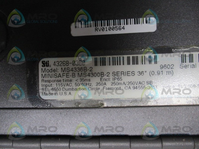 STI 43268-0360 MS4336B-2 UNMP