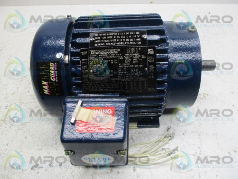 MARATHON ELECTRIC FVC143TTFN16579AAP MOTOR  NSMP
