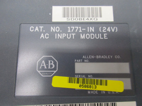 ALLEN BRADLEY 1771-IN 24V UNMP