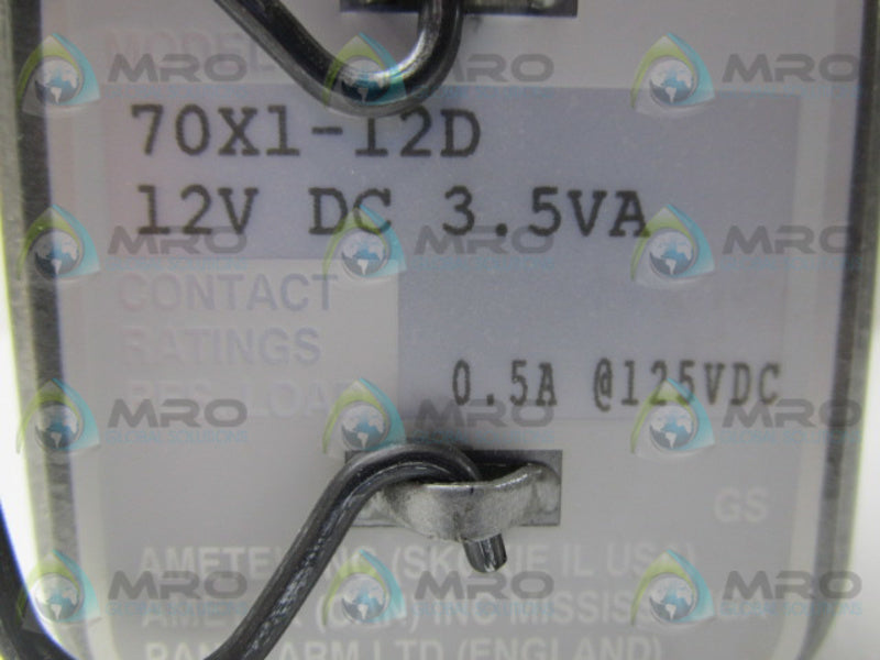 AMETEK PANALARM 70X1-12D RELAY SEQUENCE CARD MODULE 12VDC 0.5A  NSNP