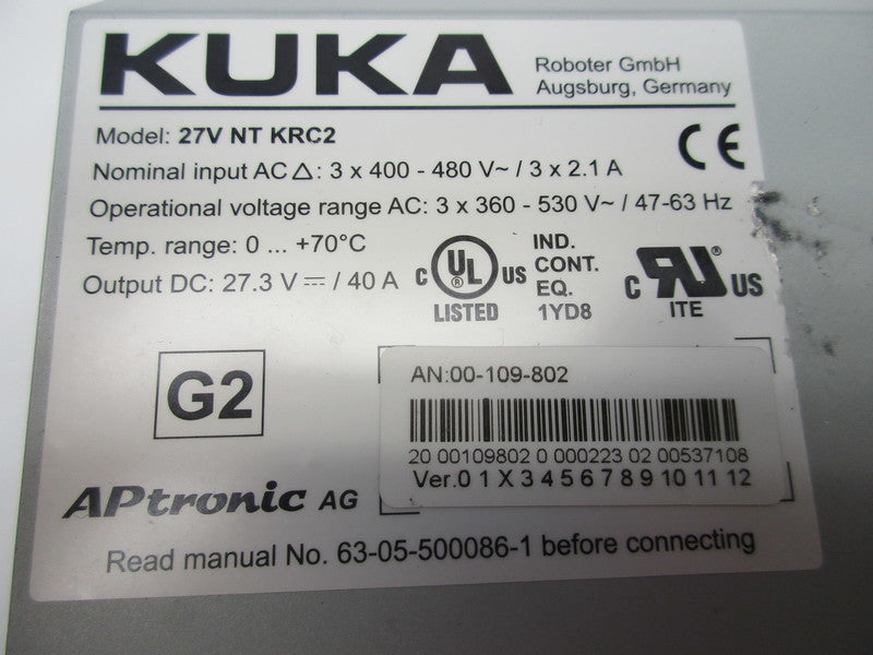 KUKA 00-109-802 27VNTKRC2 NSNP