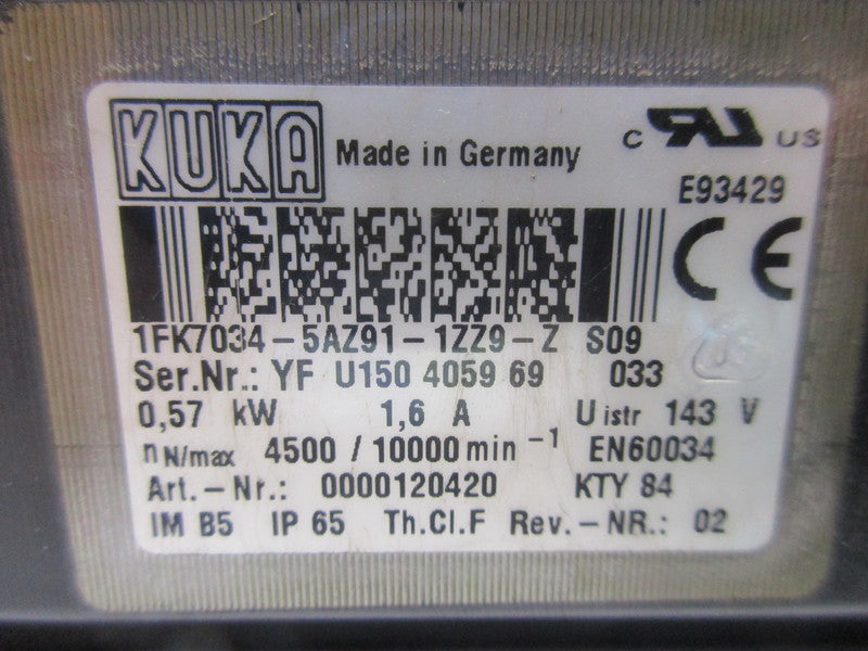 KUKA 1FK7034-5AZ91-1ZZ9-Z UNMP