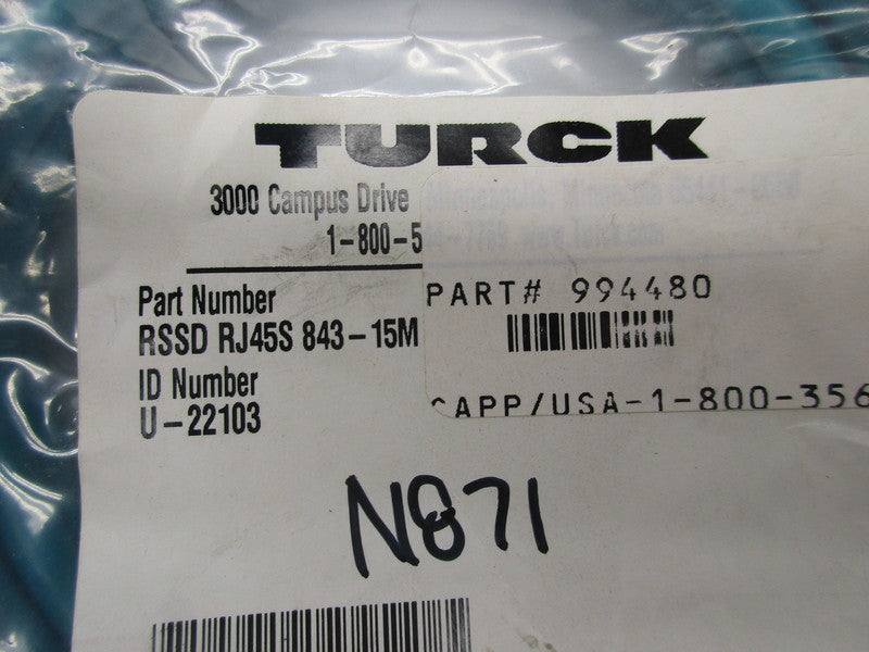 TURCK RSSDRJ45S843-15M NSMP