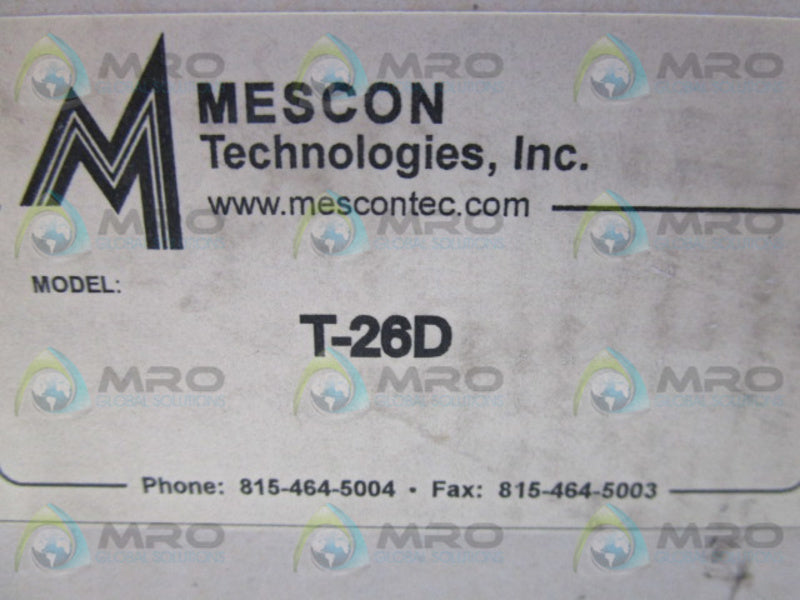 MESCON TECHNOLOGIES T-26D  NSMP