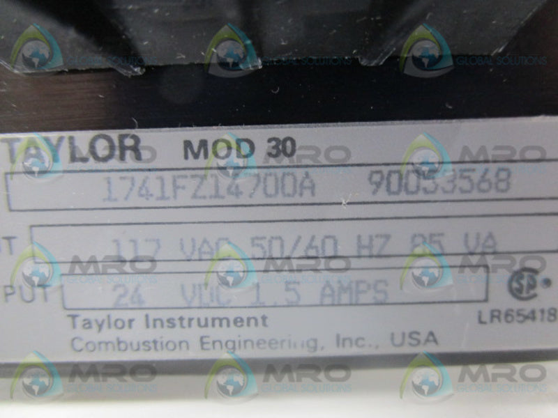 TAYLOR ELECTRONICS 1741FZ14700A  NSMP