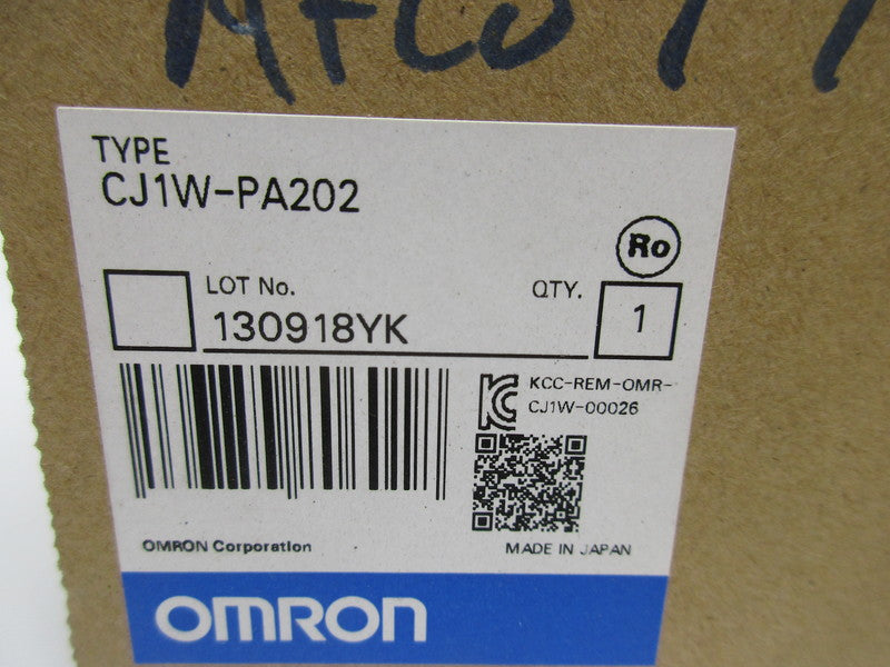 OMRON CJ1W-PA202 100-240VAC NSMP