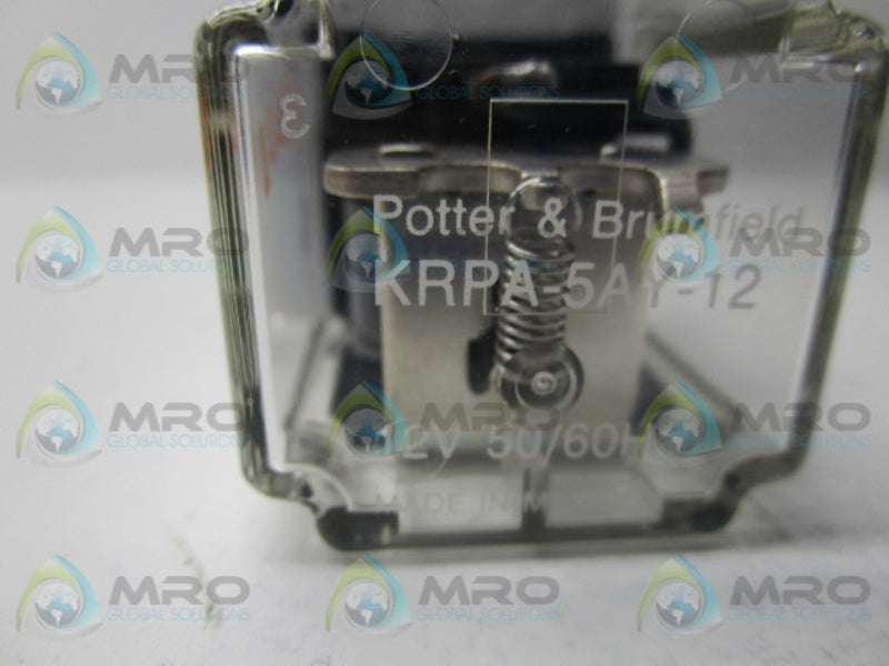 POTTER & BRUMFIELD KRPA-5AY-12 CONTROL RELAY 12V  NSMP