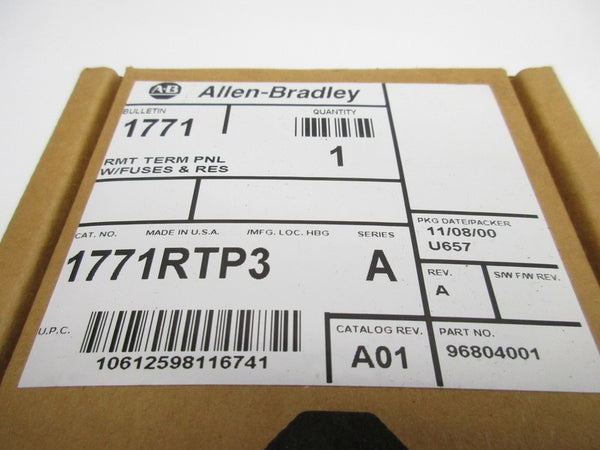 ALLEN BRADLEY 1771-RTP3 SER. A REV. A NSMP