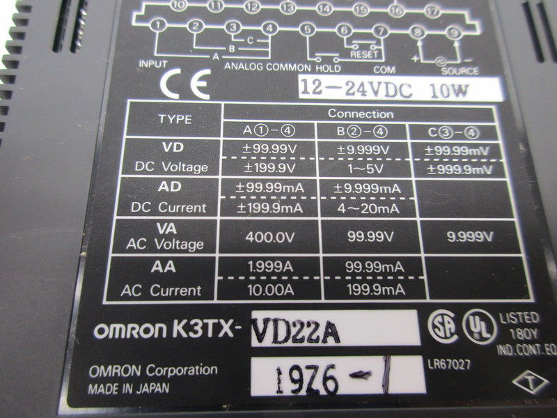 OMRON K3TX-VD22A NSNP