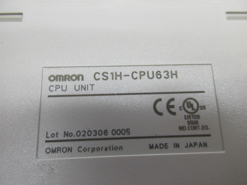 OMRON CS1H-CPU63H NSNP