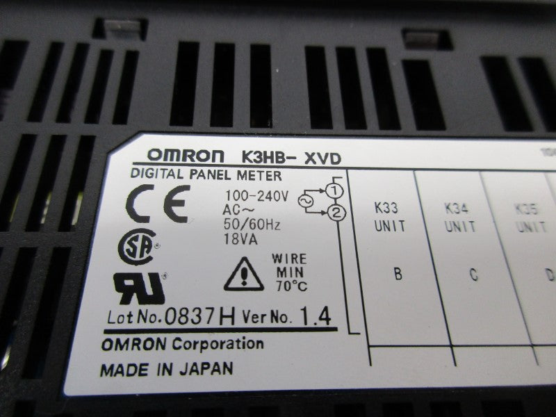 OMRON K3HB-XVD 100-240VAC NSNP