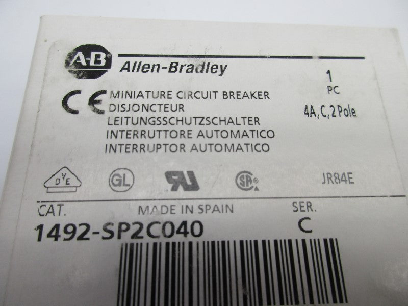 ALLEN BRADLEY 1492-SP2C040 SER. C 415VAC 4A  NSMP