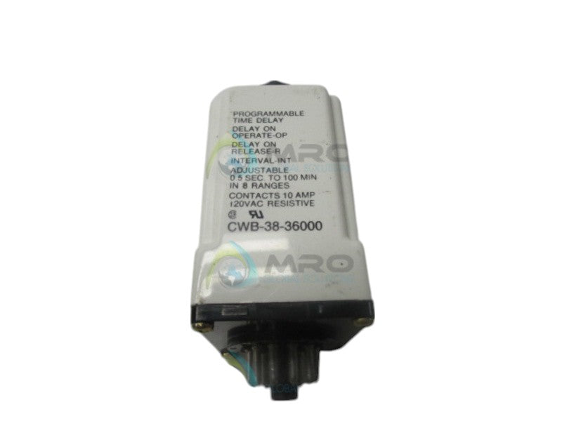 POTTER & BRUMFIELD CWB-38-36000 0.5 SEC.-100 MIN TIME DELAY RELAY  UNMP