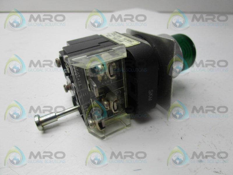 INDUSTRIAL SPARE PART 800-PB16 SER. T GREEN ILLUMINATED PUSHBUTTON  UNMP