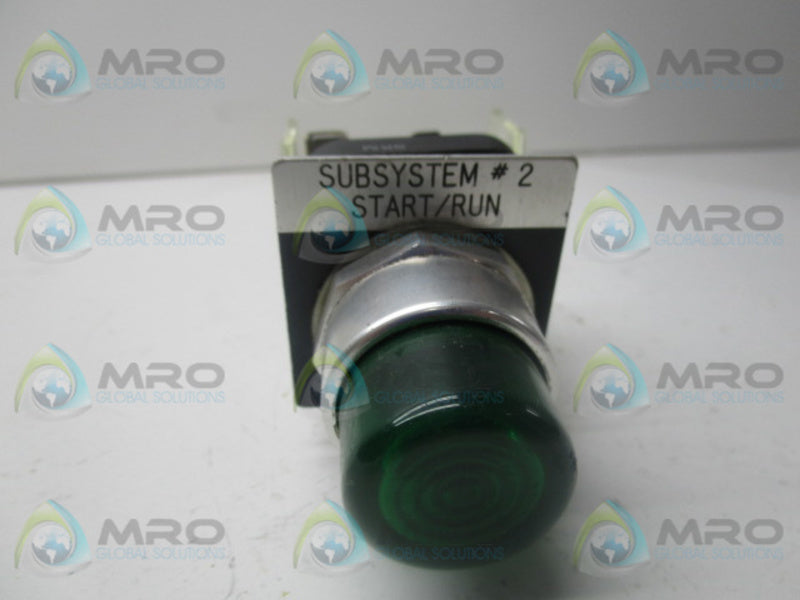 INDUSTRIAL SPARE PART 800-PB16 SER. T GREEN ILLUMINATED PUSHBUTTON  UNMP