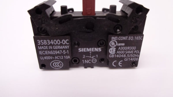 SIEMENS 3SB3400-0C 400VAC 10A NSNP