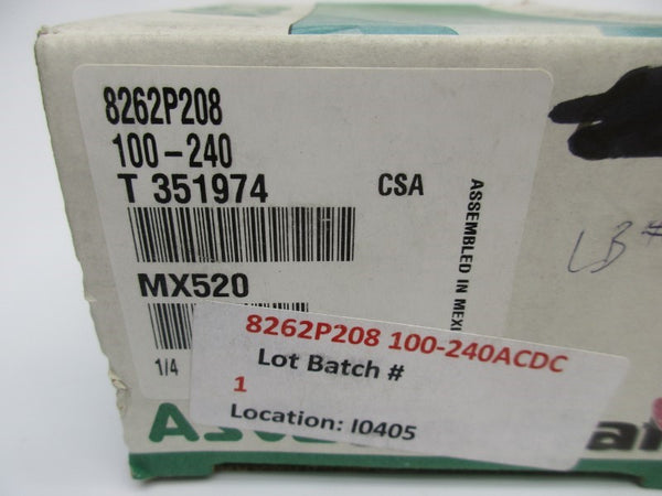ASCO 8262P208 100-240V NSMP