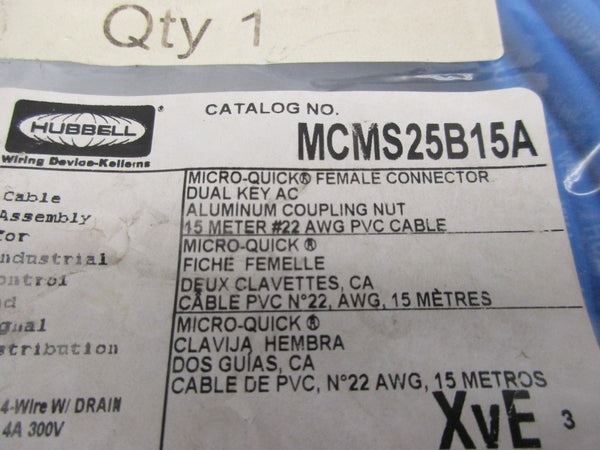 HUBBELL MCMS25B15A NSMP