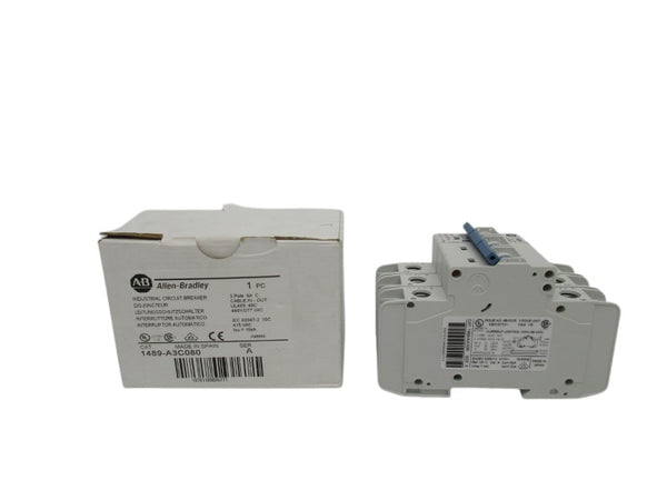 ALLEN BRADLEY 1489-A3C080 SER. A 8A 480Y/277VAC NSMP