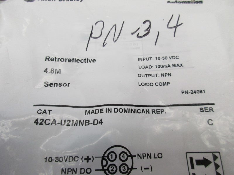 ALLEN BRADLEY 42CA-U2MNB-D4 SER. C NSMP